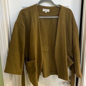 Olive Green Wrap Jacket